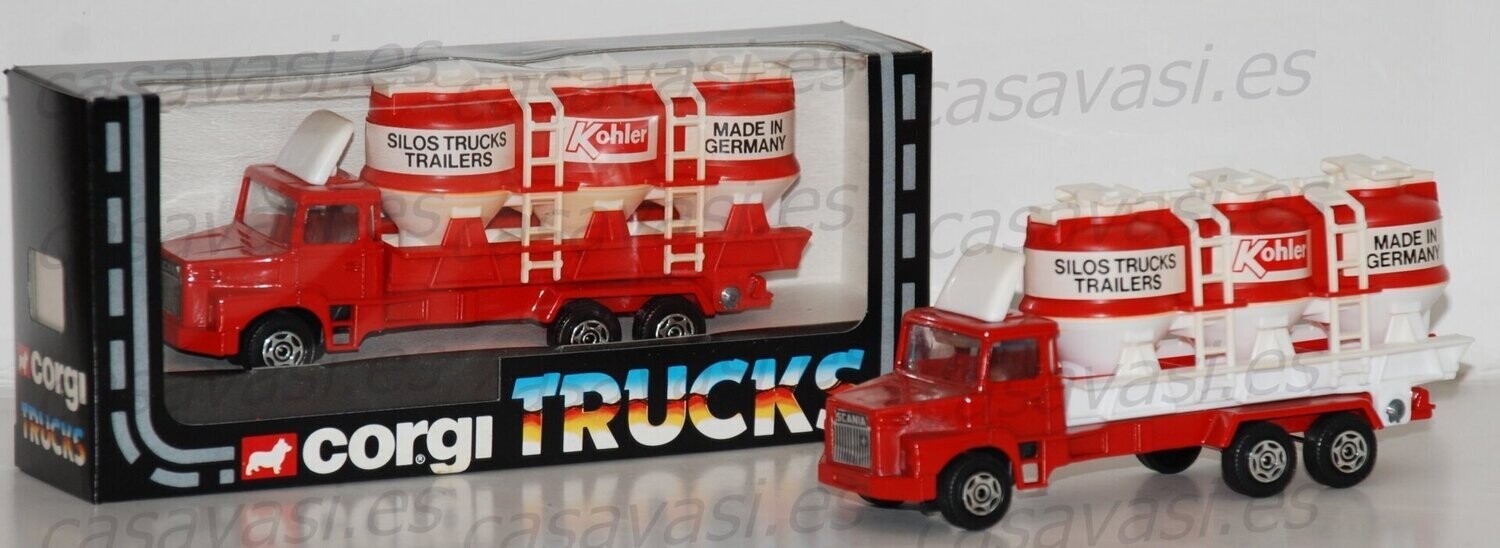Corgi Trucks - 1123 - 1983 - Scania LT 145 - Silos Trucks Trailers