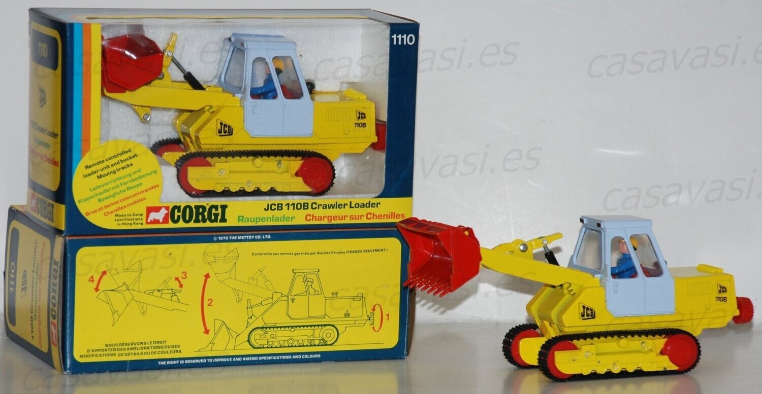 Corgi - 1110 - 1975 - JCB 110 B Crawler Loader