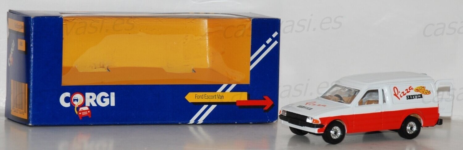 Corgi Toys - 534 - 1984 - Ford Escort Van - Pizza Service