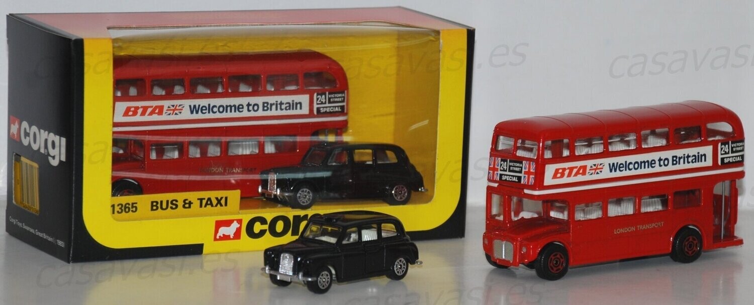 Corgi - 1365 - 1983 - London Bus & Taxi