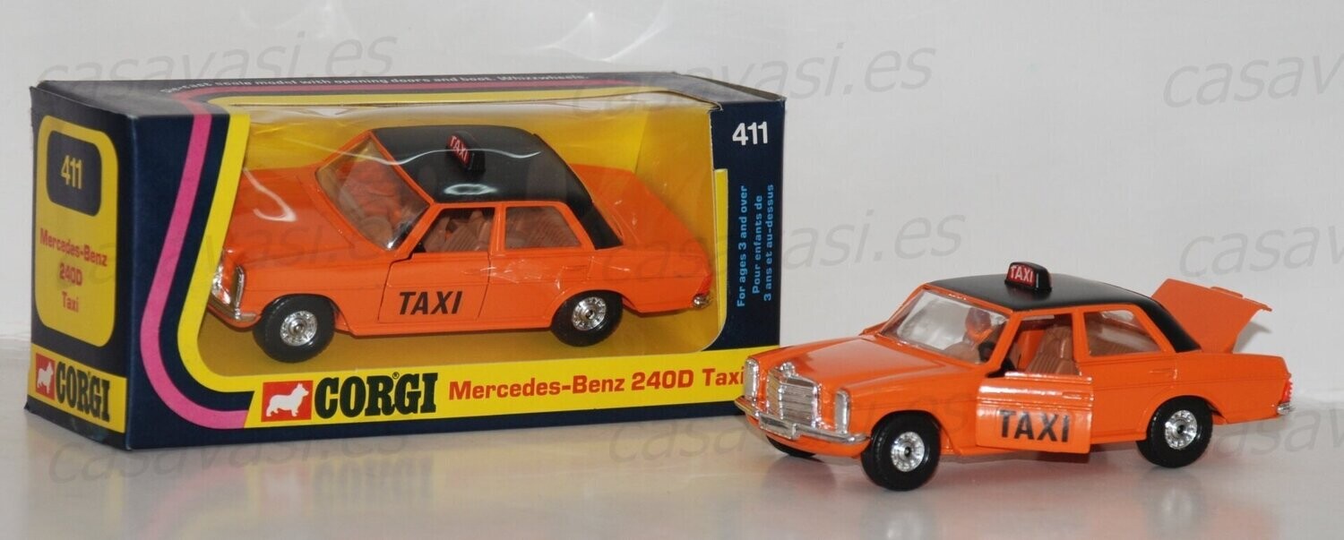 Corgi - 411 - 1975 - Mercedes-Benz 240 D Taxi