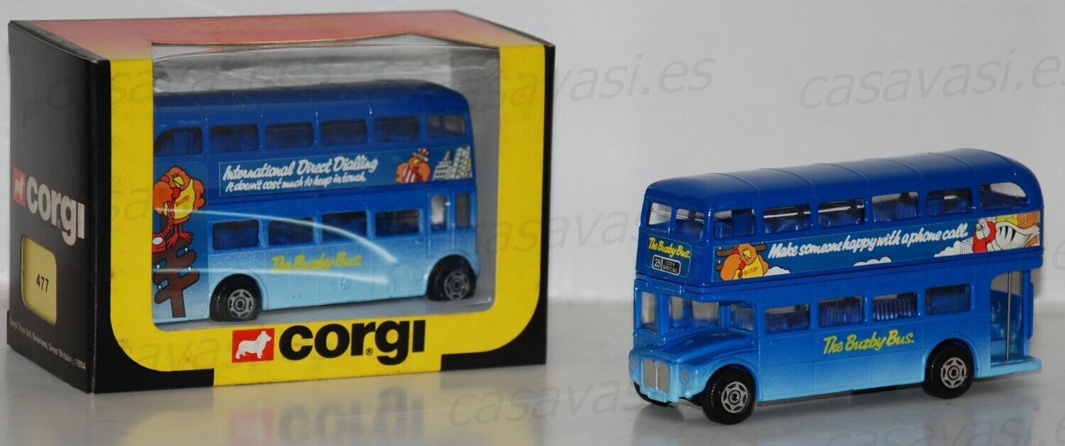 Corgi - 477 - 1984 - Routmaster Bus - Blue
The Buzby Bus