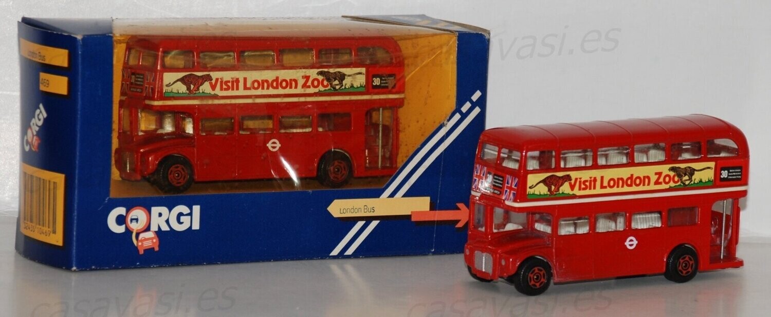 Corgi Toys - 469-1 - 1985 - London Bus - Visit London Zoo