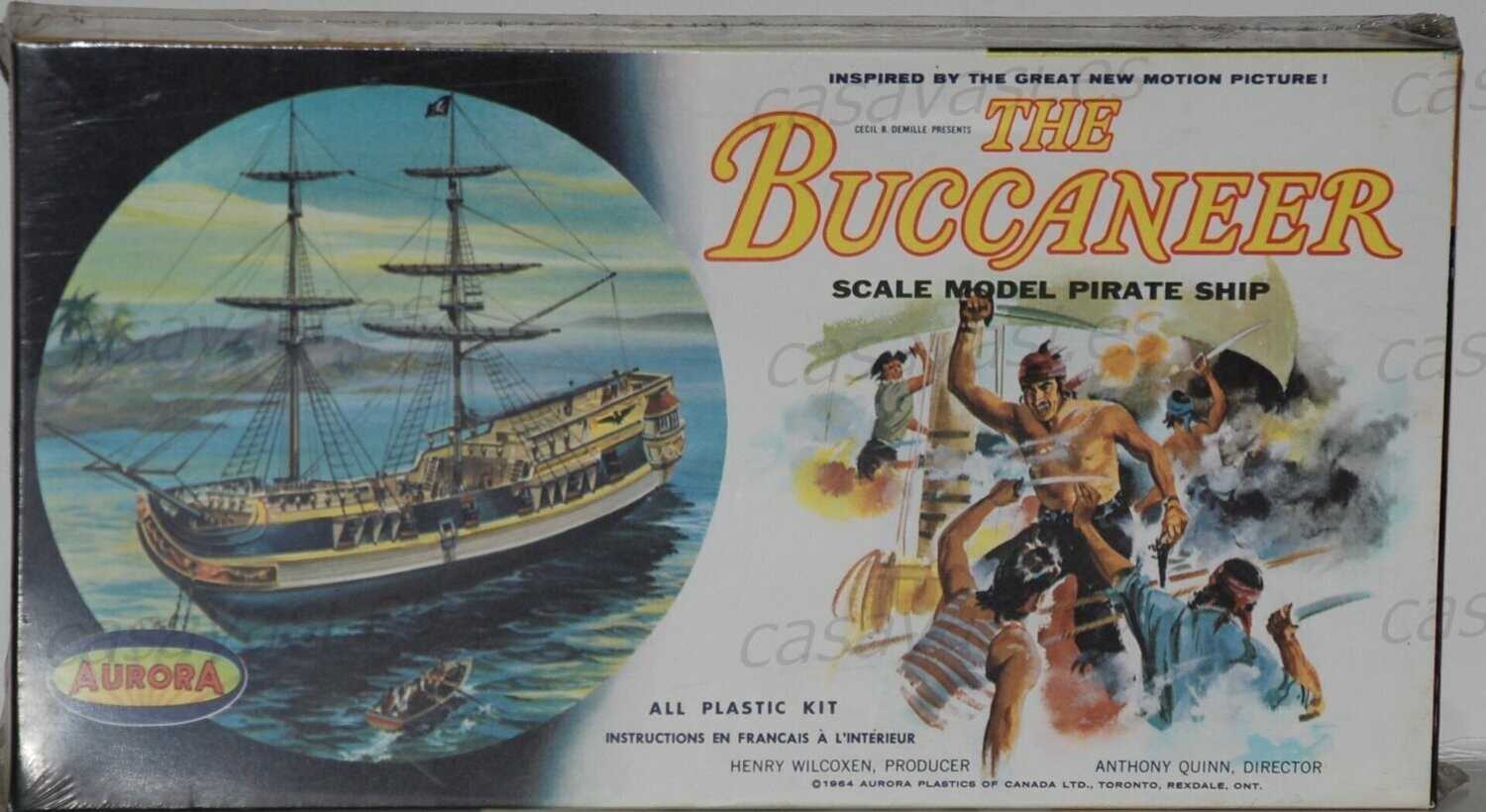Aurora - 1964 - KIT.NO.429-259 - Made in Canada - The Buccaneer
Box Size 33 x 18 cm.