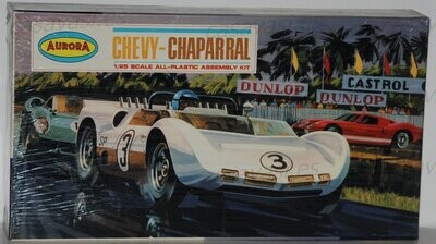 Aurora - KIT.NO.584-198 - Made in U.S.A - 1/25 Chevy - Chaparral
Box Size 33 x 18 cm.
