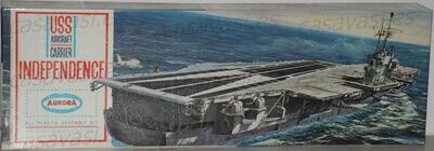 Aurora - 1962 - KIT.NO.700-249 - Made in USA - U.S.S Independence Aircraft Carrier
Box Size 55 x 18 cm.