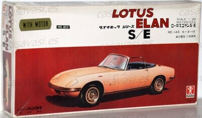 Bandai - pc8-550 -No.6013 -1/20 - Lotus Elan S/E - with MOTOR
Box Size - 36 x 19.5 cm.