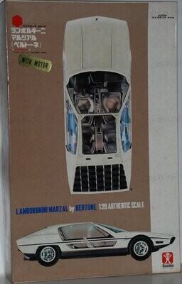 Bandai - pc11-900 -1/20 - Lamborgini Marzel by Bertone with MOTOR
Box Size - 48 x 30.5 cm.