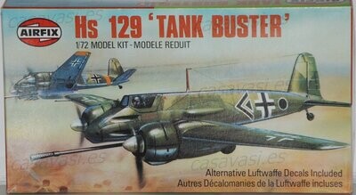 Airfix - 1980 - s2-02032-3 - 1/72 - HS 129 " Tank Buster "
Box Size 21 x 11.5 cm.