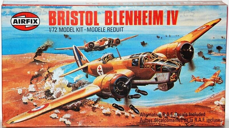 Airfix - 1979 - s2-02027-1 - 1/72 - Bristol Blenheim IV
Box Size 21 x 11.5 cm.