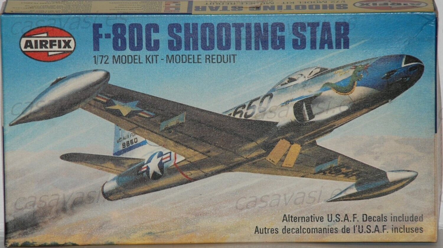 Airfix - 1979 - s2-02043-3 - 1/72 - F-80C Shooting Star
Box Size 21 x 11.5 cm.