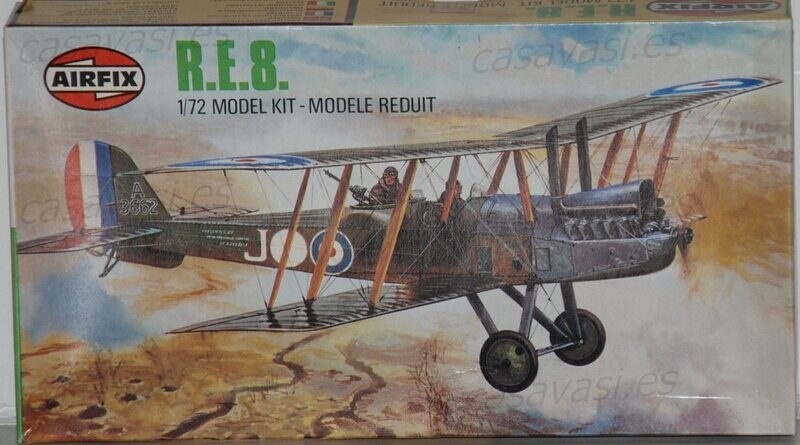 Airfix - 1979 - s2-02060-8 - 1/72 - R.E.8
Box Size 21 x 11.5 cm.