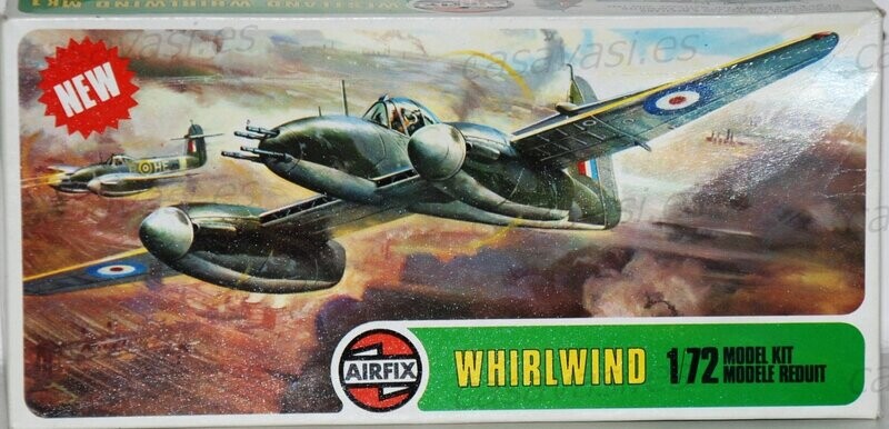 Airfix - 1979 - s2-02064-0 - 1/72 - Westland Whirlwind MK1
Box Size 21 x 11.5 cm.
