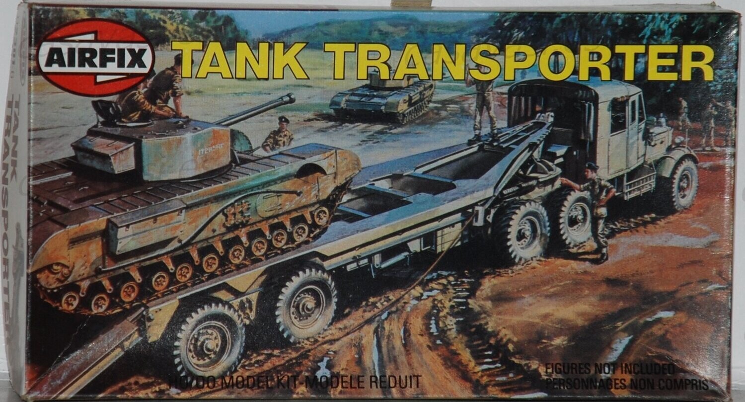 Airfix - 1980 - s2-02301-6 - ho/00 - Tank Transporter - Scammel Tank Transporter
Box Size 21 x 11.5 cm.