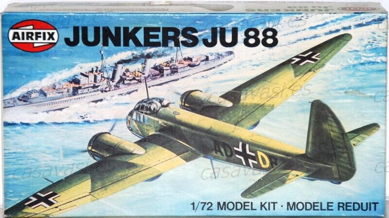 Airfix - 1979 - s3-03007-0 - 1/72 - Junkers JU 88
Box Size 23 x 12.5 cm.