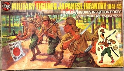 Airfix - 1977 - S4-04584-5 - Japanese Infantry 1941-45 1/32
Build 6 Figure in Action Poses
Military Figures 1/32
Boz Size 26 x 14 cm.