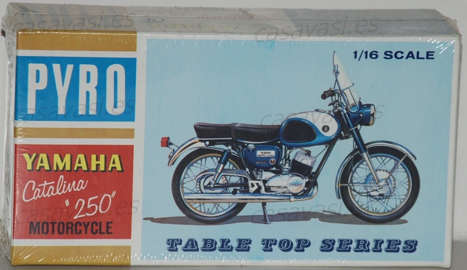 Pyro - 1966 - m152-125 - 1/16 - Nº 2 - Yamaha Catalina "250" Motorcycle
Box Sixe 20.5 x 11 cm.