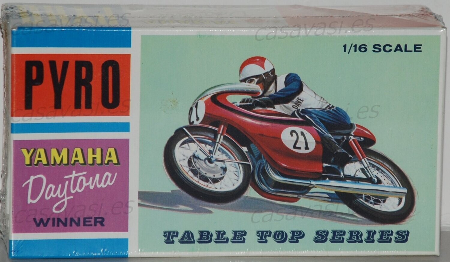 Pyro - 1967 - m154-125 - 1/16 - Nº 4 - Yamaha Racing Cycle Daytona Winner
Box Sixe 20.5 x 11 cm.
