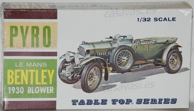 Pyro - 1967 - c304-60 - 1/32 - Nº 18 - Le Mans Bentley 4'5 Litre 1930 Blower
Box Sixe 20.5 x 11 cm.