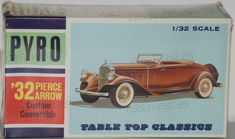 Pyro - 1965 - c341-125 - 1/32 - Nº 3 - 1932 Pierce Arrow Convertible
Box Sixe 20.5 x 11 cm.