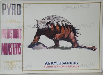 Pyro-d277-100-Nº5-Ankylosaurus Fortress Lizard Dinosaur
Box Size 25 x 18 cm.