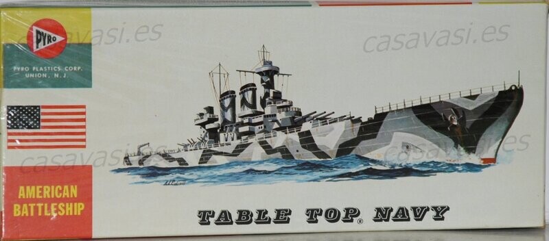 Pyro - b395-60 - Nº20 - U.S.S.Massachusetts
American Batlleship
Box Size 23 x 9.5 cm.