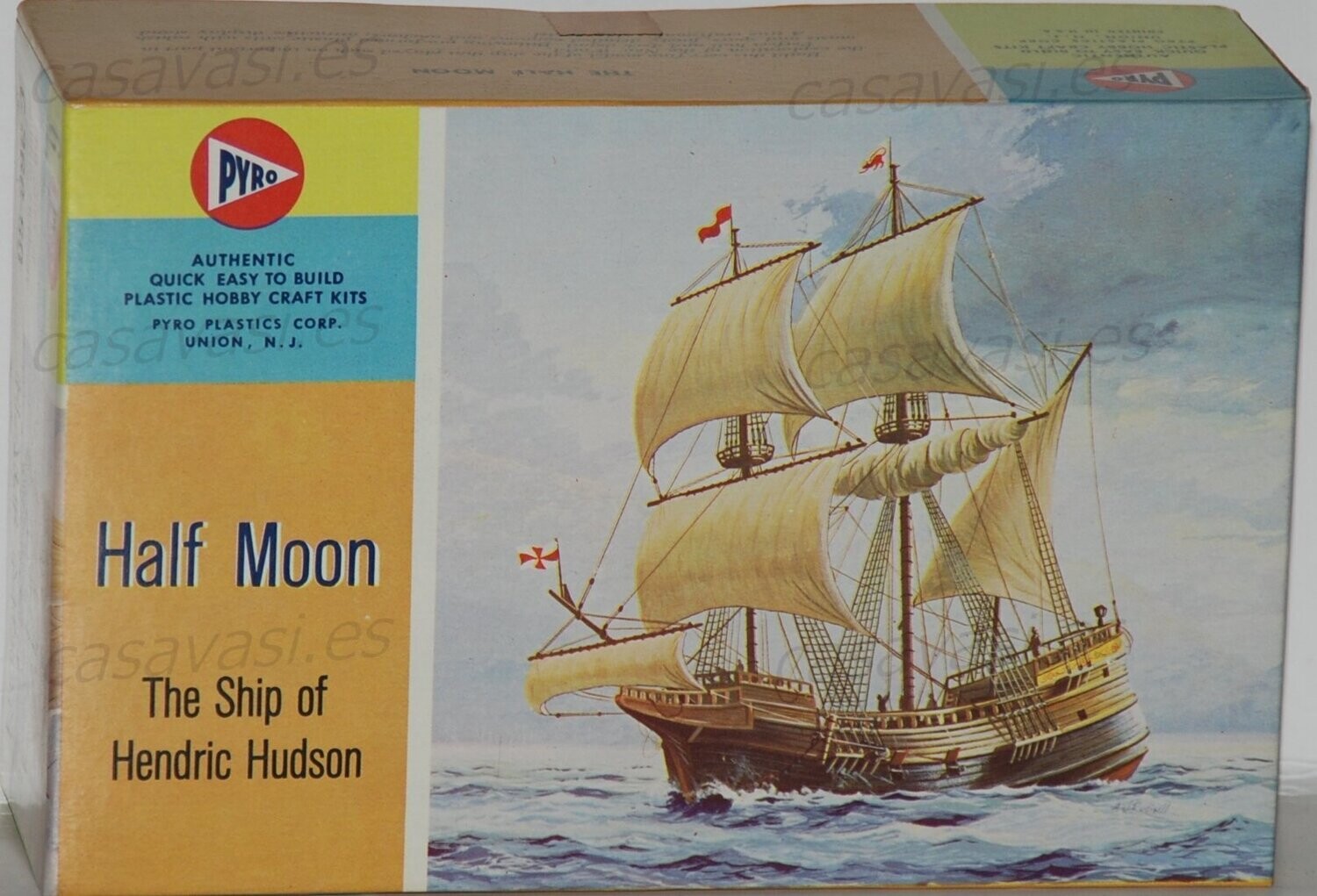 Pyro - c366-60 - Nº 6 - Half Moon - The Ship of Hendric Hudson
Box Size 18.5 x 12 cm.