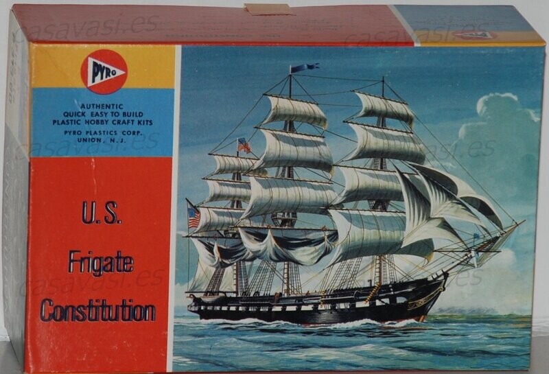 Pyro - c313-60 - Nº 3 - U.S.Frigate Costitution
Box Size 18.5 x 12 cm.