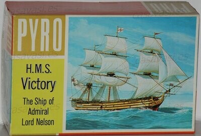 Pyro - c369-60 - Nº 9 - H.M.S.Victory - The Ship of Admiral Lord Nelson
Box Size 18.5 x 12 cm.