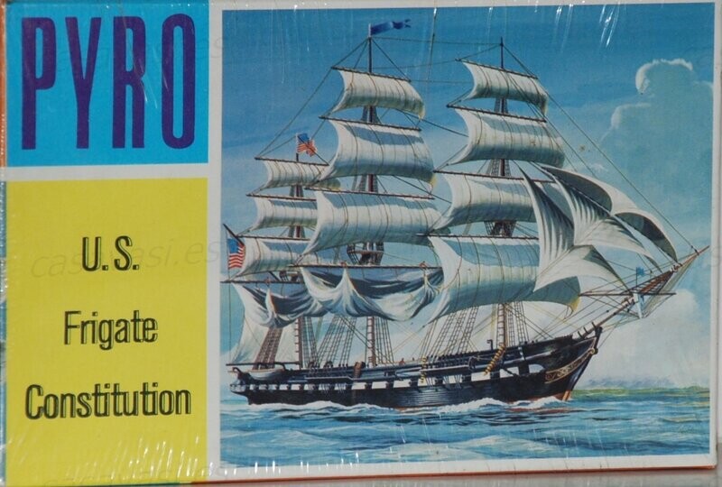 Pyro - b313-75 - Nº3 - 1967 - U.S.Frigate Constitution
Box Size 18.5 x 12 cm.
