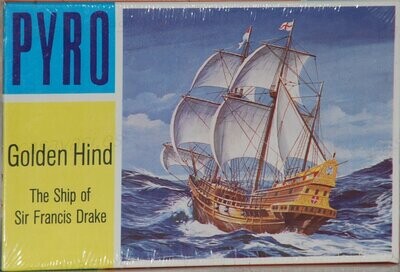 Pyro - b365-75 - Nº5 - 1967 - Golden Hind - The Ship of Sir Francis Drake
Box Size 18.5 x 12 cm.