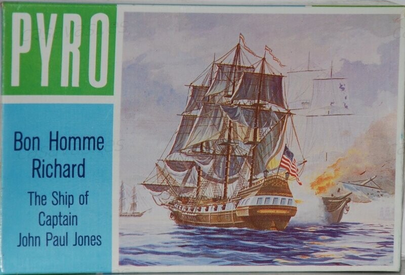 Pyro - b367-75 - Nº7 - 1967 - Bon Homme Richard - The Ship of Captain John Paul Jones
Box Size 18.5 x 12 cm.