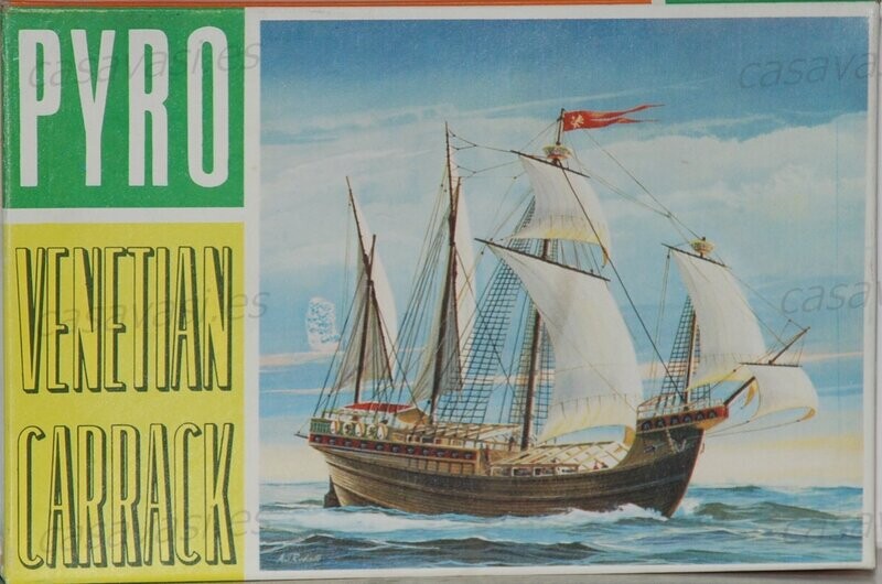 Pyro - b379-75 - Nº 14 - 1967 - Venetian Carrack
Box Size 18.5 x 12 cm.