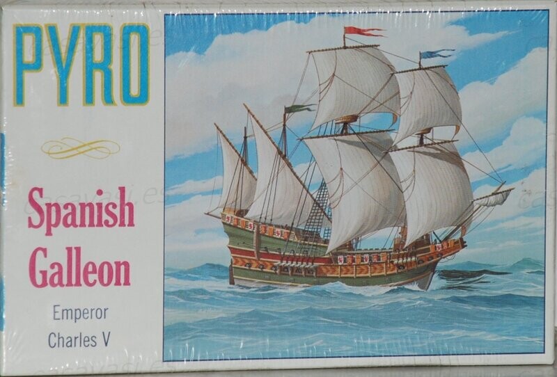 Pyro - b381-75 - Nº16 - 1967 - Emperor Charles V - Spanish Galleon
Box Size 18.5 x 12 cm.