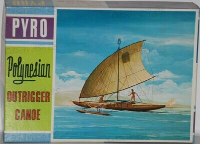 Pyro - 1965 - c254-100 - Nº 7 - Polynesian Outrigger Canoe
Box Size 25 x 18 cm.