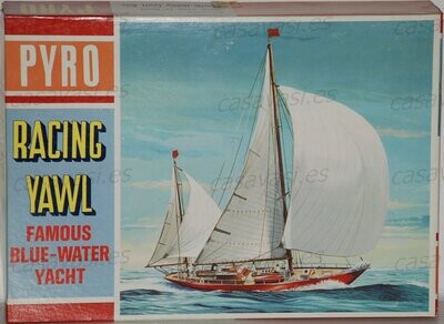 Pyro - 1965 - c310-100 - Nº 10 - Racing Yawl - Famous Blue-Water Yacht
Box Size 25 x 18 cm.