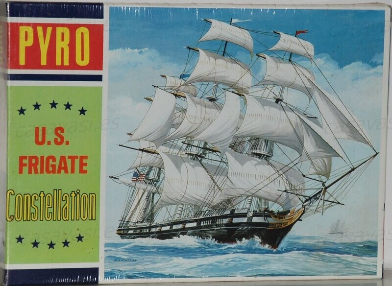 Pyro - b255-125 - Nº8 - 1965 - U.S.Frigate Constellation
Box Size 25 x 18 cm.