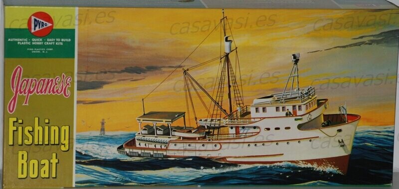 Pyro - 1967 - c374-298 - Japanese Fishing Boat
Box Size 44 x 20 cm.