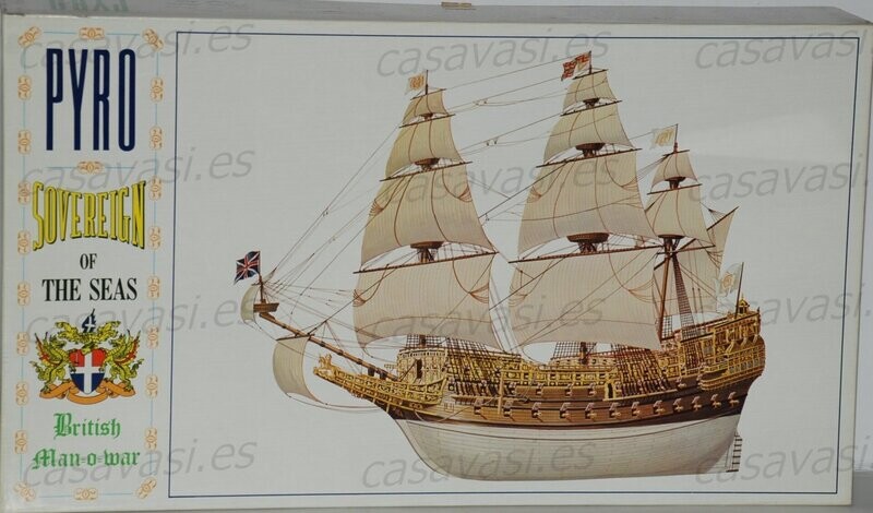 Pyro - 1966 - b211-300 - Nº 10 - Soverign - British Man-O-War
Box Size 44 x 25 cm.