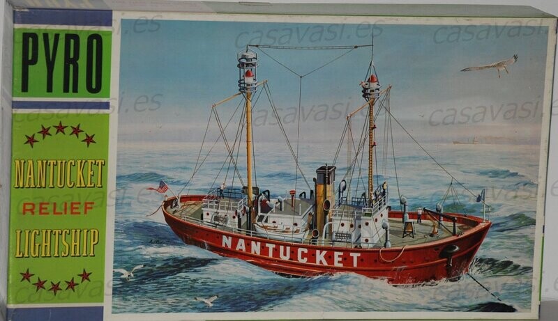 Pyro - 1967 - c213-300 - Nº 12 - Nantucket - Relief Lightship
Box Size 44 x 25 cm.