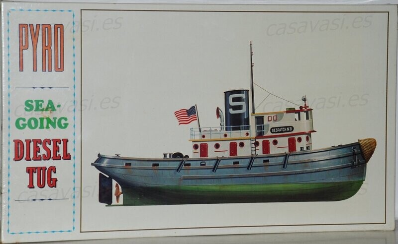 Pyro -b207-400 - Nº2 - Sea Going -Diesel Tug
Box Size 44 x 25 cm.