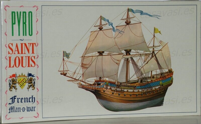 Pyro - b210-400 - Nº9 - Sant Loius - French Man-O-War
Box Size 44 x 25 cm.