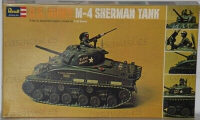 Revell - Made in G.B. - h-554 - 1/40 - U.S.Army M-4 Sherman Tank
Box Size 35 x 20.5 cm.