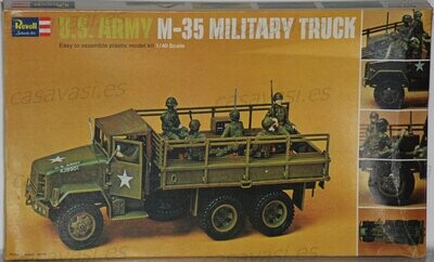 Revell - Made in G.B. - h-557 - 1/40 - U.S.Army M-35 Military Truck
Box Size 35 x 20.5 cm.