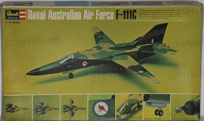 Revell h-210 - 1/72 - Made in England - Royal Australian Air Force F-111C
Box Size 35 x 20.5 cm.