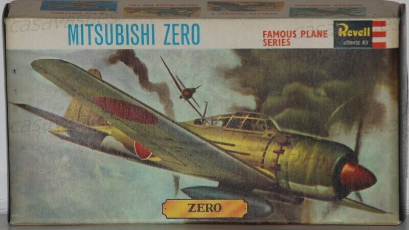 Revell - Made in G.B. - h-617 - 1/72 - Mitsubishi Zero
Box Size 16.5 X 9 cm.