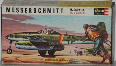 Revell - Made in G.B. - h-624 - 1/72 - Messerschmitt Me262A-1 A
Box Size 16.5 X 9 cm.