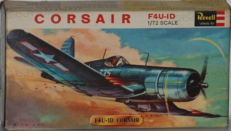 Revell - Made in G.B. - h-625 - 1/72 - Corsair F4U-1D
Box Size 16.5 X 9 cm.