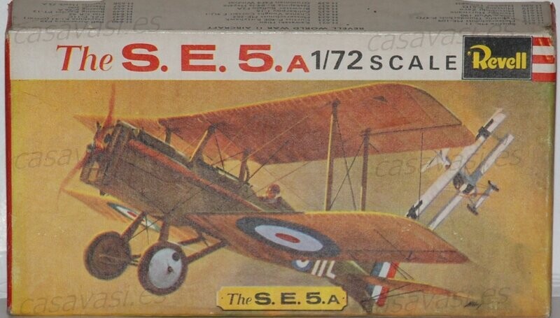 Revell - Made in G.B. - h-633 - 1/72 - The S.E.5.A.
Box Size 16.5 X 9 cm.