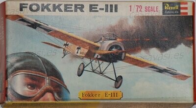 Revell - Made in G.B. - h-645 - 1/72 - Fokker E-III
Box Size 16.5 X 9 cm.